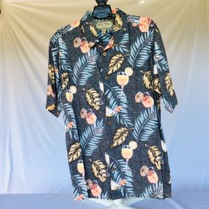 PALM ISLAND CLOTHING CO HAWAIIAN SHIRT